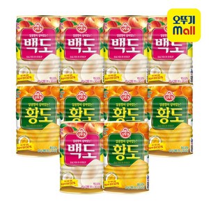 오뚜기 황도 5개+백도 5개, 1세트, 400g