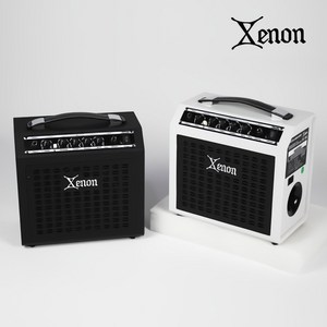 제논 일렉기타 SX-15G 앰프 15W 휴대용 연습용 공연용 똘똘이앰프, 화이트, 1개