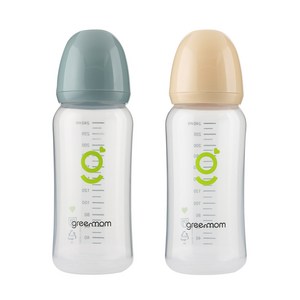 그린맘 베이직 PP 슬림 젖병 240ml, 스톤 블루 240, 1개