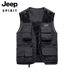 JEEP SPIRIT 지프 남녀공용 아웃도어 촬영 등산 낚시 멀티포켓 전술조끼 9322JP+사은품