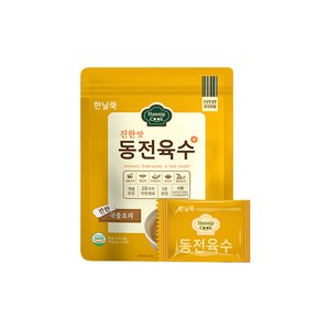 동전 한알 육수 3가지 맛 요리연구가 명인 제조, 40g, 1개, 진한맛