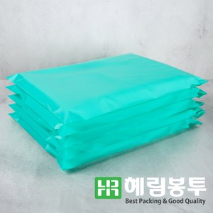 HD택배봉투(민트) 쇼핑몰택배봉투 택배비닐 의류봉투, 35 x 40 + 4