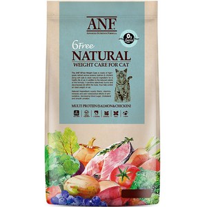 ANF 고양이 6Free 네추럴 웨이트 케어 기능성 사료, 다이어트(체중감소), 2kg, 1개