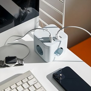 라이프썸 큐브 멀티탭 3구 4포트 USB C타입 1.8m (LFS-HA53) 4종 택1, 1개, 미스트블루