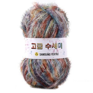 삼성섬유 부드러운 고급수세미실 80g, 209 단풍나염, 1개