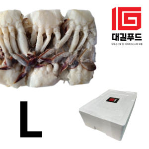 대길푸드 절단꽃게 (냉동) 5.4kg (450g 12팩), 1박스, L사이즈