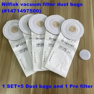 Nilfisk-진공 필터 더스트 백 1471497500 GD5 Back/ Adgility 6XP/Back vac6 comfot pak 6 GD 5 배터리 XPB 1 세트, [01] 1 SET bag, 01 1 SET bag