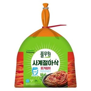 풀무원 사계절 아삭 포기김치 4kg, 1개