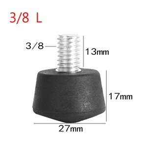 삼각대 모노 포드를위한 범용 안티 슬립 고무 발 패드 피트 스파이크 3/8 