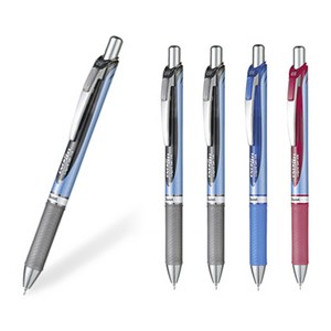 Pentel 에너겔 노크식 니들팁 볼펜 BLN75 0.5mm 세트, BLN75 0.5mm 블랙3+블루1+레드1개 세트