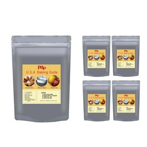 로얄 식용베이킹소다 1Kg--5개(전체-5팩) 탄산수소나트륨100%, 1kg, 5개