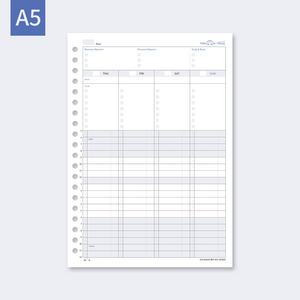 3P바인더 프리미엄 A5 주간 스케줄 바인더속지 업무용 학습용 선물용 졸업선물, 1개