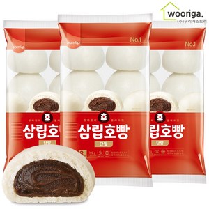 우리가스토리 대용량 냉동 삼립 팥호빵, 90g, 24개