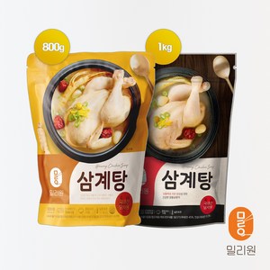 밀리원 유황먹여 키운 삼계탕, 1kg, 8개