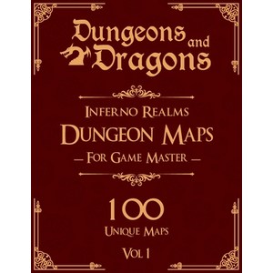 (영문도서) Dungeons and Dagons Infeno Realms Dungeon Maps fo Game Mastes Vol 1: 100 Unique Undewate... Papeback, Independently Published, English, 9798876649256