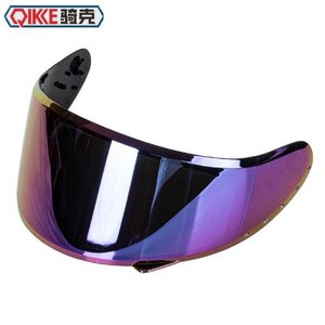 QKE QIKE 헬멧 실드 QIKE 풀 페이스 유리, 03 colorful shield