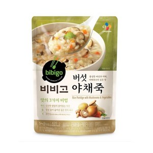 햇반 버섯야채죽, 420g, 6개