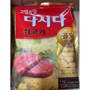 CJ제일제당 쇠고기 다시다 골드, 1kg, 3개