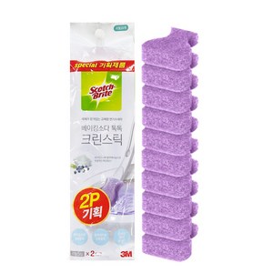 3M 향기톡톡 크린스틱 리필 (핸들별도구매) 일회용 변기청소 수세미, 1개, 베이킹소다