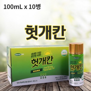 한미 헛개칸 100ml x 10병(안전포장), 10개