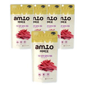 풀무원 아미오 건강담은 칠면조 육포 50g x5개 애견간식 강아지간식, 칠면조육포맛, 5개