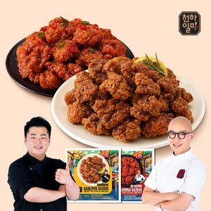 천하일미 홍석천 이원일 닭강정 250g 간장 3팩+양념 3팩 순살치킨, 1개