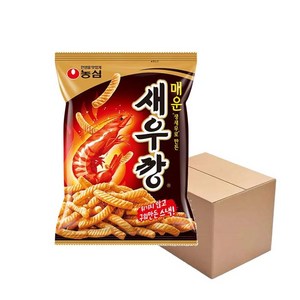 농심 매운새우깡, 90g, 40개