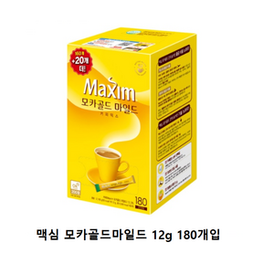 맥심 모카골드 마일드 커피믹스, 12g, 180개입, 6개