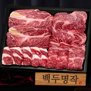 [엄마네한우] 1++등급 투뿔한우 백두명작 선물세트 1kg, 백두명작 선물세트 1kg 프리미엄고급포장, 1세트