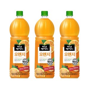 코카콜라 미닛메이드 오렌지, 1.5L, 12개