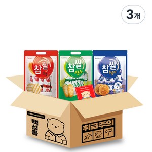 [백성] 대용량 참쌀선과 참쌀설병 참쌀누릉지 쌀과자 간식 혼합세트 안전포장 최신제조, 1세트, 3개