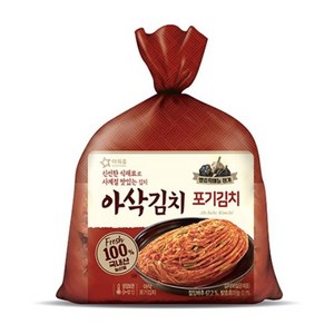 아워홈 아삭김치 포기 김치 1.6kg 국산 배추김치, 1개