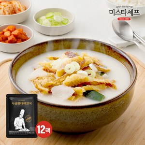 미스타셰프 사골황태해장국 12팩, 600g, 12개