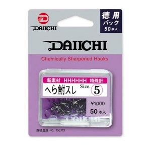 DAIICHI 헤라스레 덕용포장 낚싯바늘, 1개