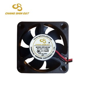 저소음쿨링팬 40mm DC12V 0.06A 냉각팬 DFL4010B, 1개