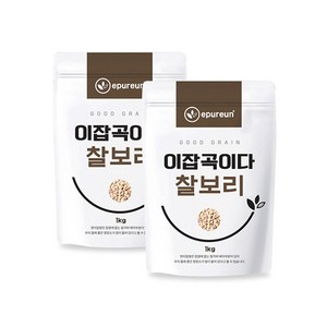 24년 국산 햇 찰보리 1kg X 2봉, 2개