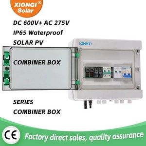 태양광 태양광 PV 결합기 박스 야외 방수 IP65 퓨즈 MCB SPD DC-AC 번개 보호 박스 1 인 1 아웃 DC + AC 600V, 1개