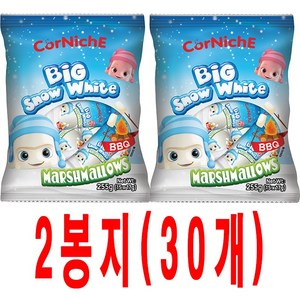 빅 스노우 화이트 마시멜로우 30개, 255g, 2개