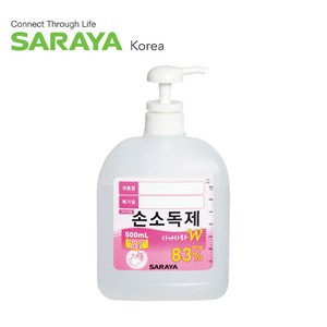 사라야 사니사라W 손소독제, 1개, 500ml