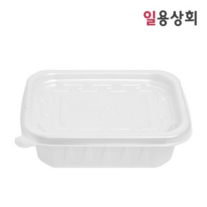 [ILYONG] 사각 죽용기 JH 1310 소 300ml 300세트 반투명, 300개, 1세트