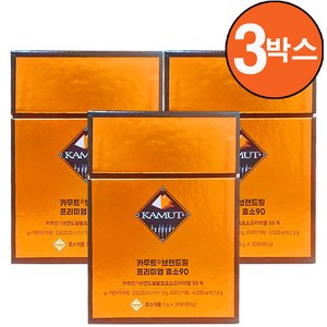 카무트 브랜드밀 프리미엄 효소90 30포 3박스, 30정, 90g