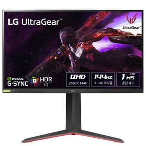 -LG전자- LG모니터 울트라기어 27GP830 게이밍 모니터 IPS 27인치 QHD HDR 144Hz 1ms 피벗