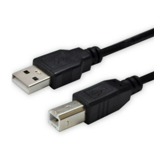 디옵텍 USB 2.0 A M B M 프린터 케이블 블랙 JUSTLINK U2AB100, 1개, 10m