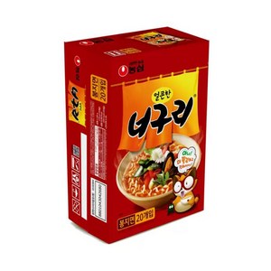 농심 얼큰한 너구리 120g, 20개