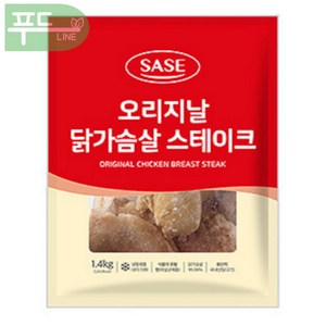 푸드라인_ 사세 닭가슴살 스테이크, 1.4kg, 2개