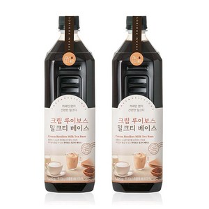 룩아워티 크림루이보스 밀크티 베이스 1000ml 2개세트, 1L, 2개, 2개, 1개입