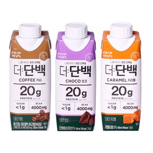 빙그레 더단백 드링크 프로틴음료 250ml 3종 기획, 1세트