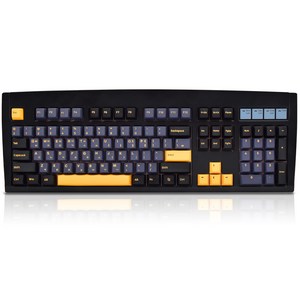 QSENN DT35 104 PBT 풀윤활 가스켓 유무선 기계식 키보드, 블랙오테뮤, 큐센 DT35 104, 제조사축