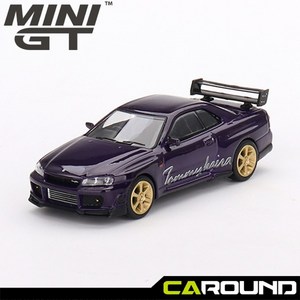 미니지티(616) 1:64 닛산 스카이라인 GT-R (R34) Tommykaia R-z 미드나잇 퍼플, 1개