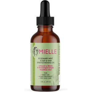 Mielle Organics Rosemary Mint Scalp & Hair Strengthening Oil With Biotin & Essential Oils Nourishing Treatment for Split Ends Dry Scalp & Hair Grow, 1개